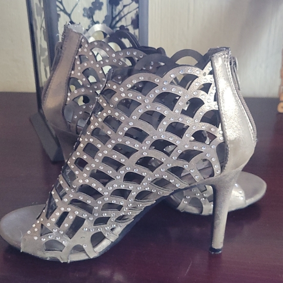 Women's heels Grey size 7 - Picture 1 of 5